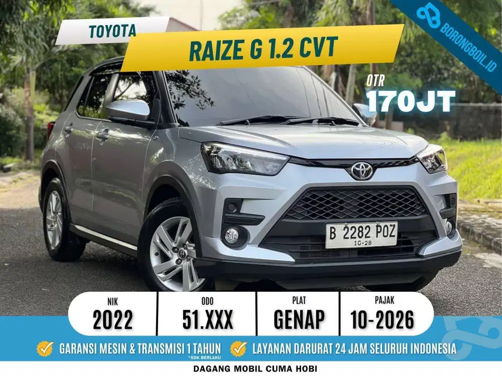 Toyota Raize 1.2 G CVT 2022 Abu Abu