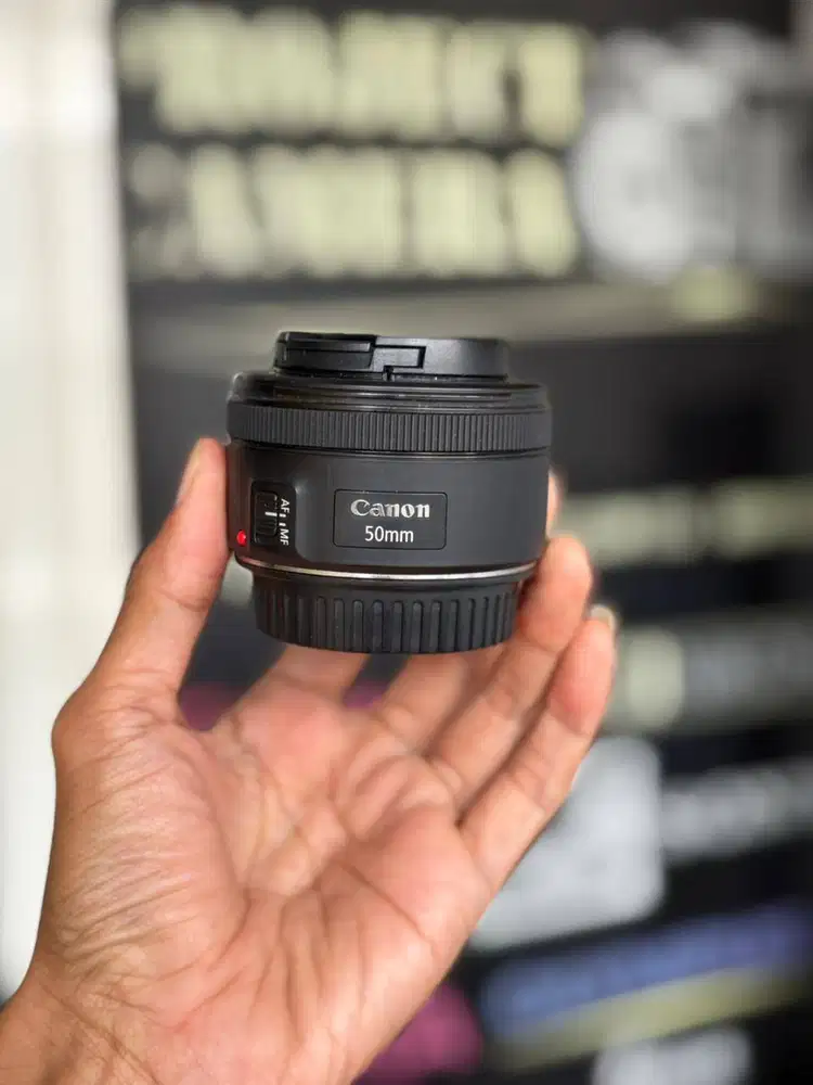 Canon EF 50mm F1.8 STM Mulus Bonus Filter UV