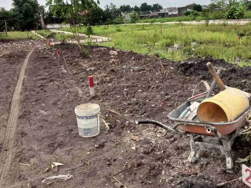 Tanah pekarangan siap bangun Dekat Pasar Sukodono