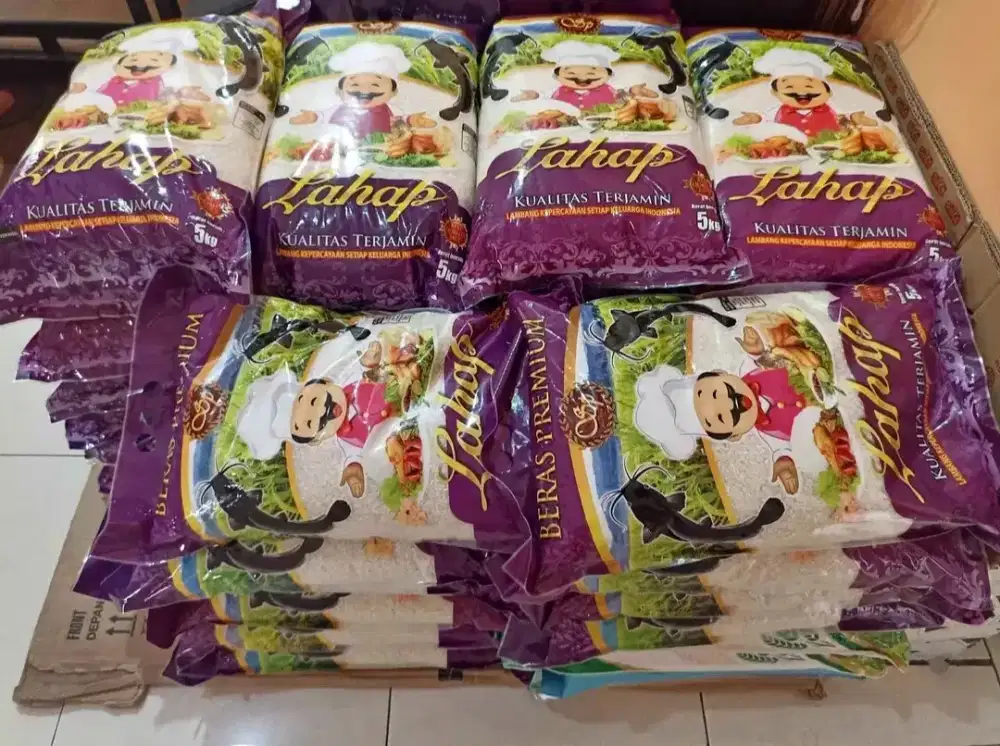 10 sak beras Lahap @5kg