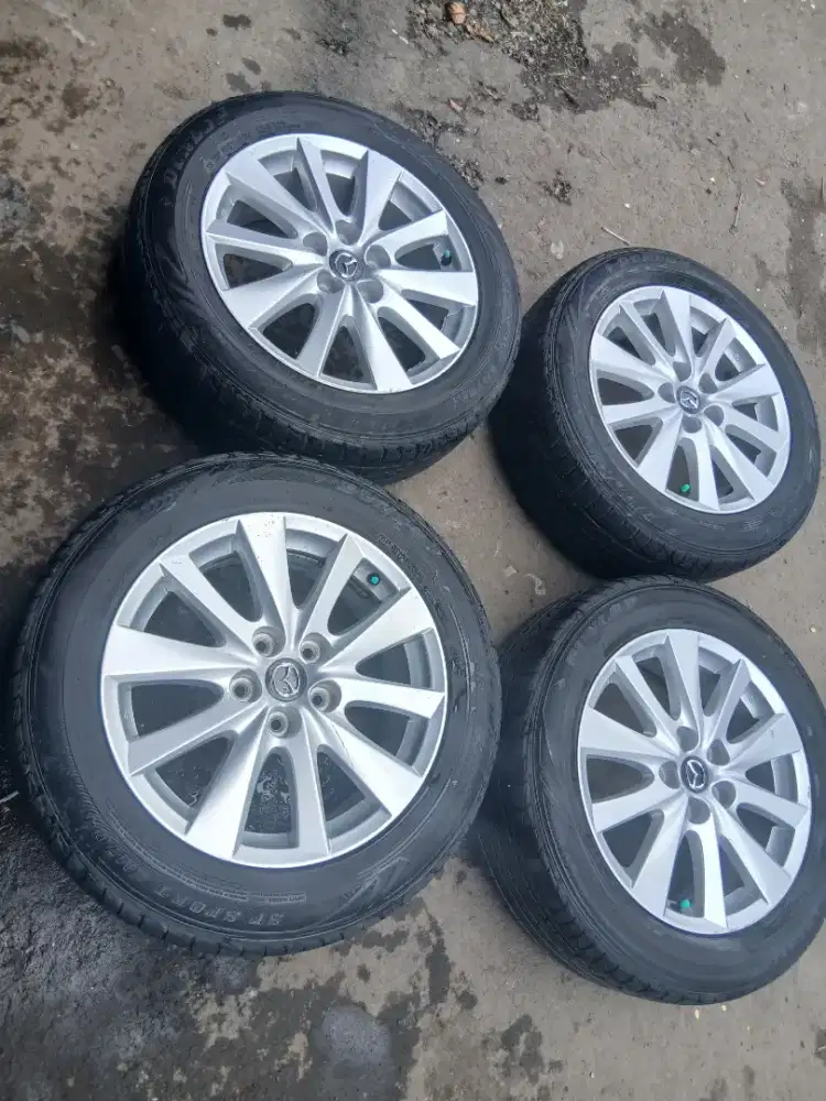 Velg plus ban  orginal velg mazda  ring 17 pcd 5x114