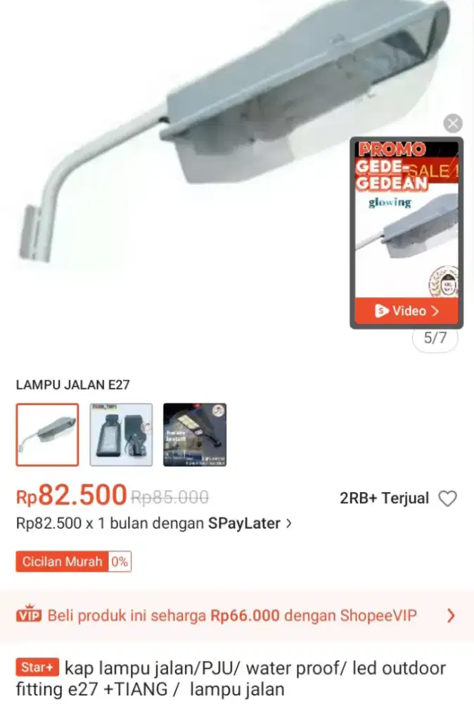 Kap lampu PJU otomatis