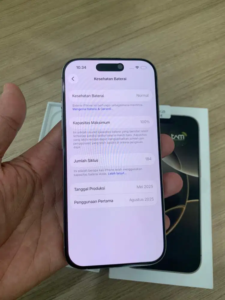 Iphone 16 pro 128GB garansi on ex ibox