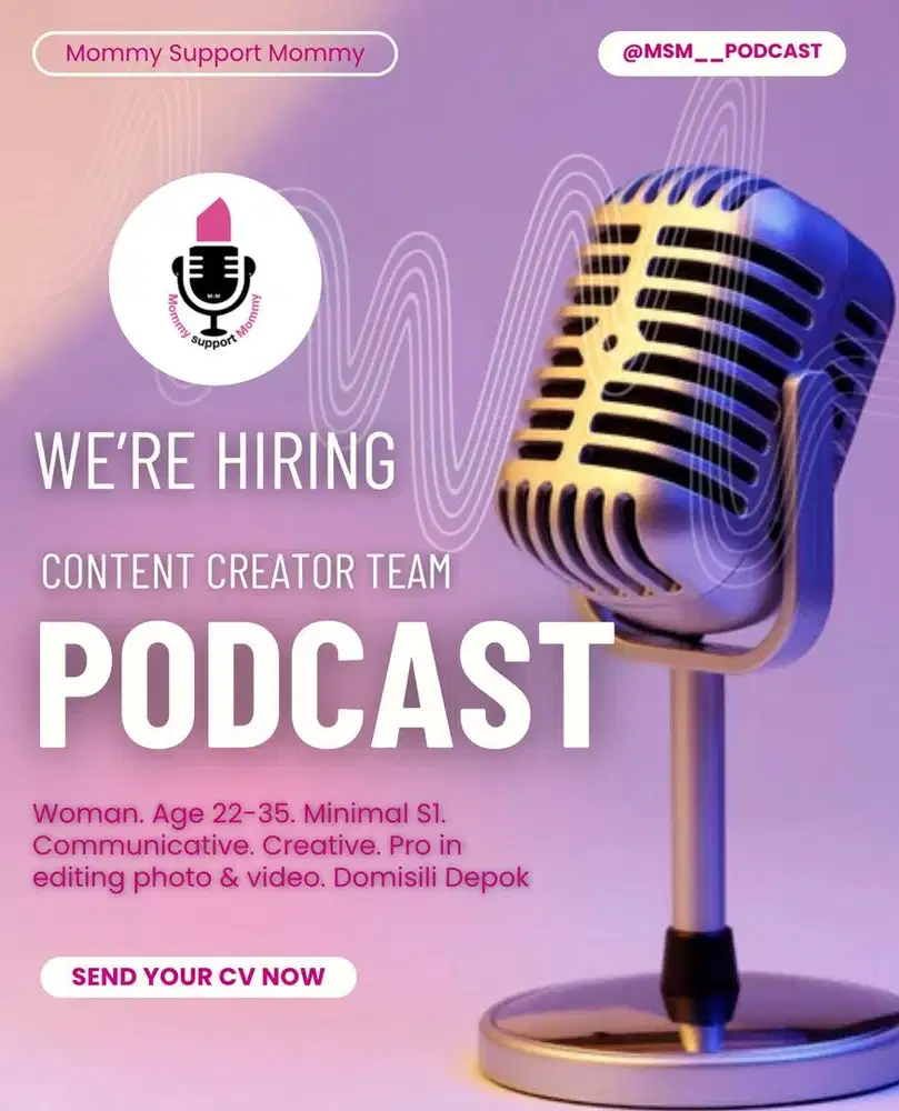 Content creator team podcast & toko depok