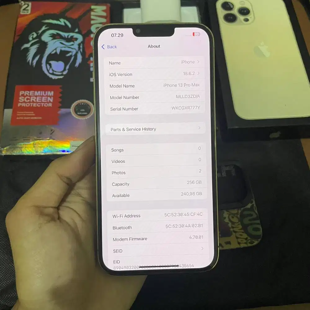iPhone 13 Pro Max 6GB/256GB Gold Inter Resmi Bea Cukai NEGO