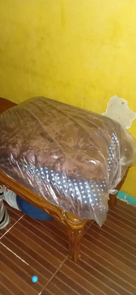Jual kasur  bahan bulu menul tebal warna coklat