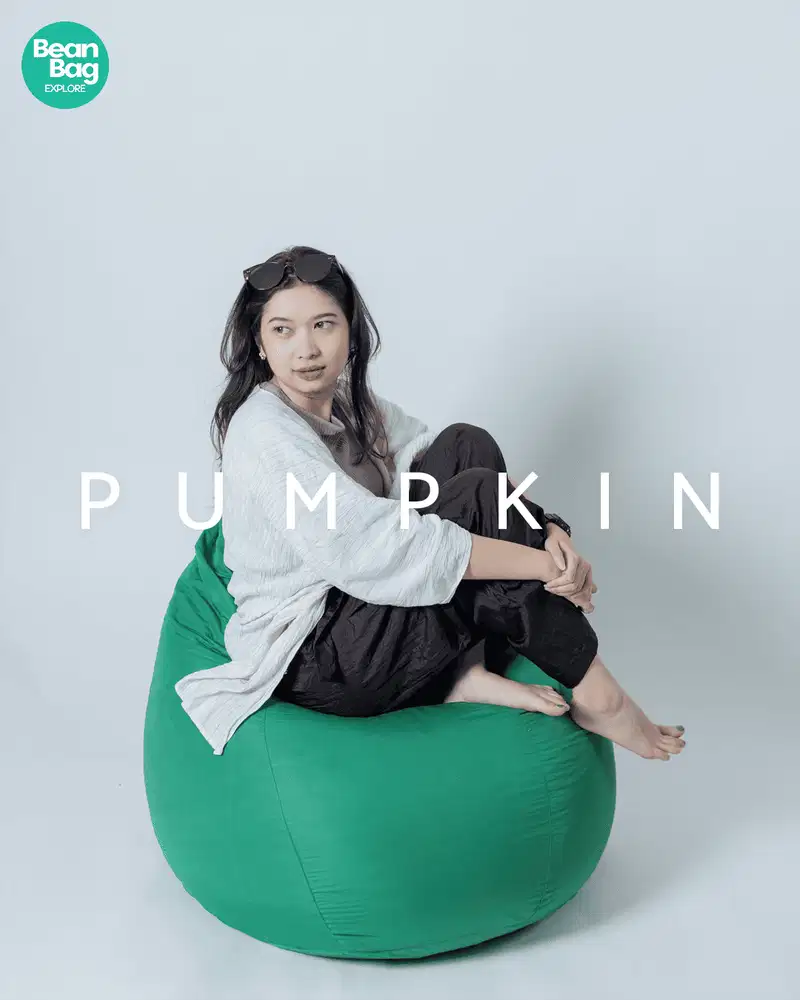 Bean Bag Pumpkin Waterproof Termasuk Isi