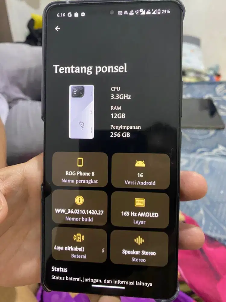 ROG PHONE 8 RAM 12/256GB FULLSET