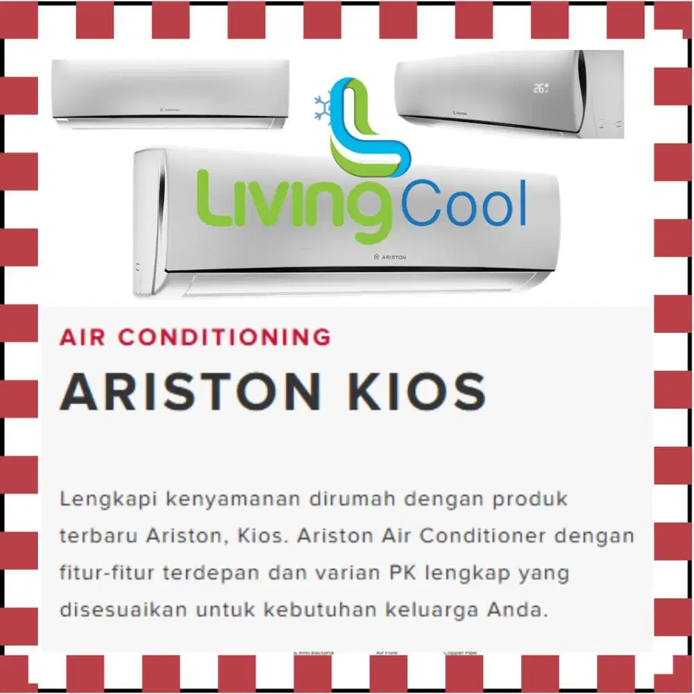 ARISTON AC SPLIT KIOS-18 R32 MUDO 2 PK STANDARD Free Kirim Karawang