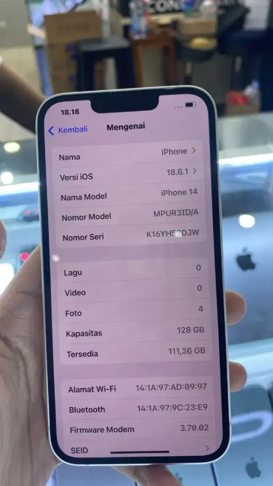 Iphone 14 128 Putih
