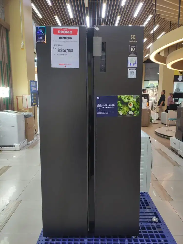Bisa cicilan kulkas electrolux sbs promo cicilan bunga 0%  dan free 1x