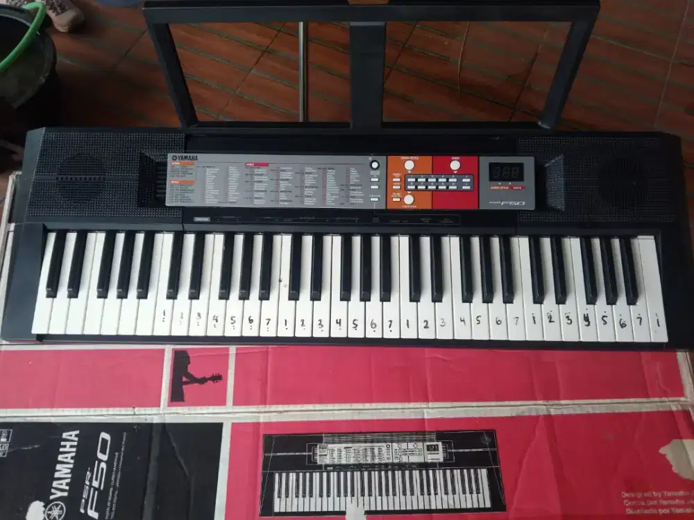 Dijual Keyboard Yamaha PSR F50 / PSR-F50 Second Normal Dus Buku