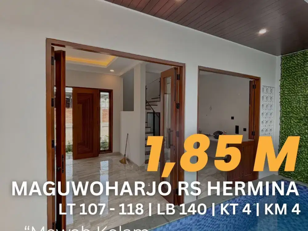 Rumah Dalam Cluster Maguwoharjo Selatan RS Hermina Kolam Renang