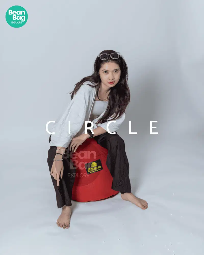 Bean Bag Circle Waterproof Termasuk isi