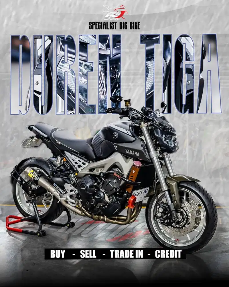 Yamaha MT 09 MT09 Knalpot Arrow Km 22.000an warna Hitam Full Paper  ‎