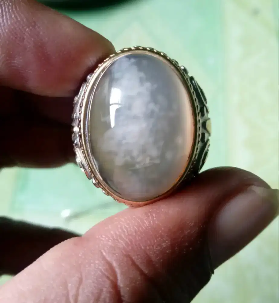 Batu cincin pandan kapas cat aey kantoran