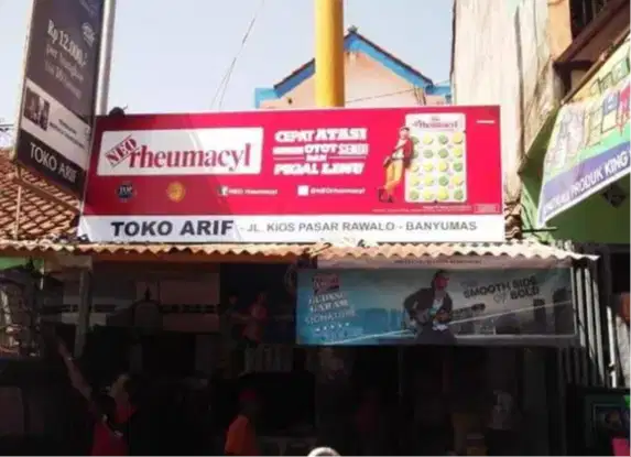 Papan nama Toko Neon box Bank BPR ATM sign menu huruf timbul letter