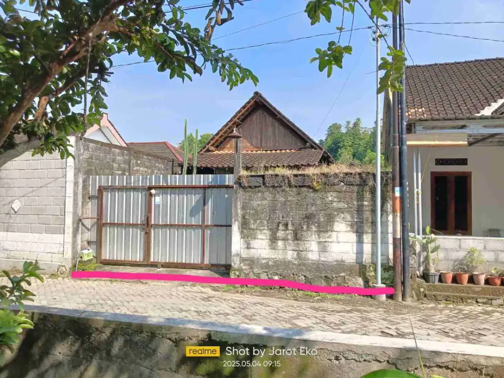 DIJUAL Tanah Pekarangan BONUS Rumah Layak Huni Limasan , seputaran Utara Cebongan Tlogoadi Mlati Sleman