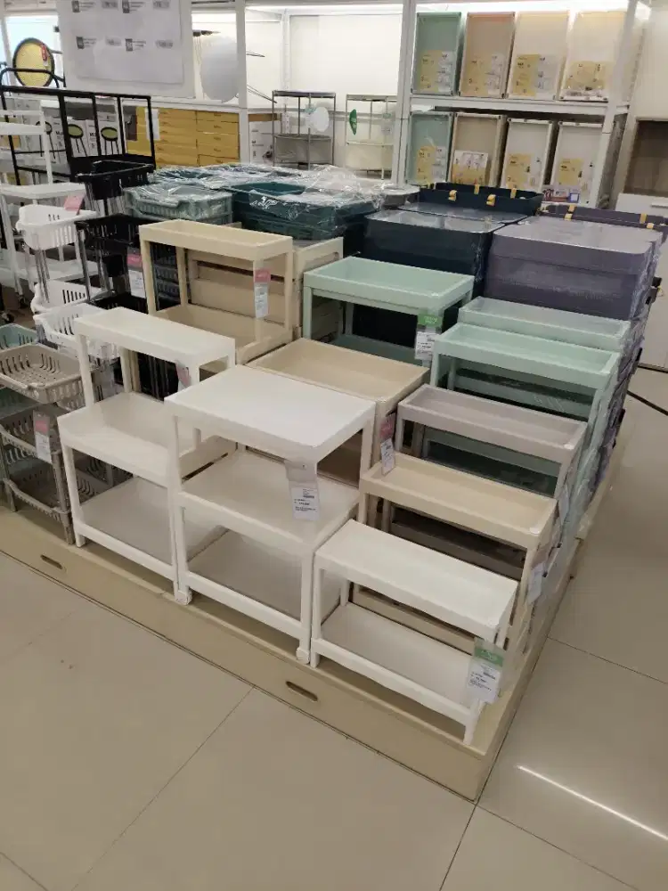 RAK PLASTIK SERBAGUNA BANYAK UKURAN BESAR, SEDAN DAN KECIL