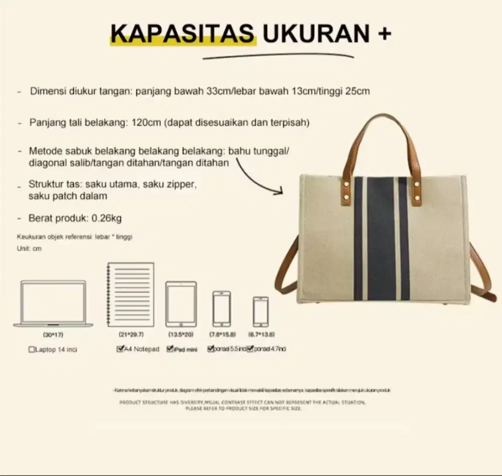 Tas kanvas bisa selempang