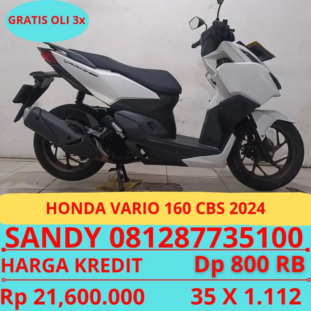HONDA VARIO 160 CBS 2024 DP MURAH 800 RIBU GUYSS