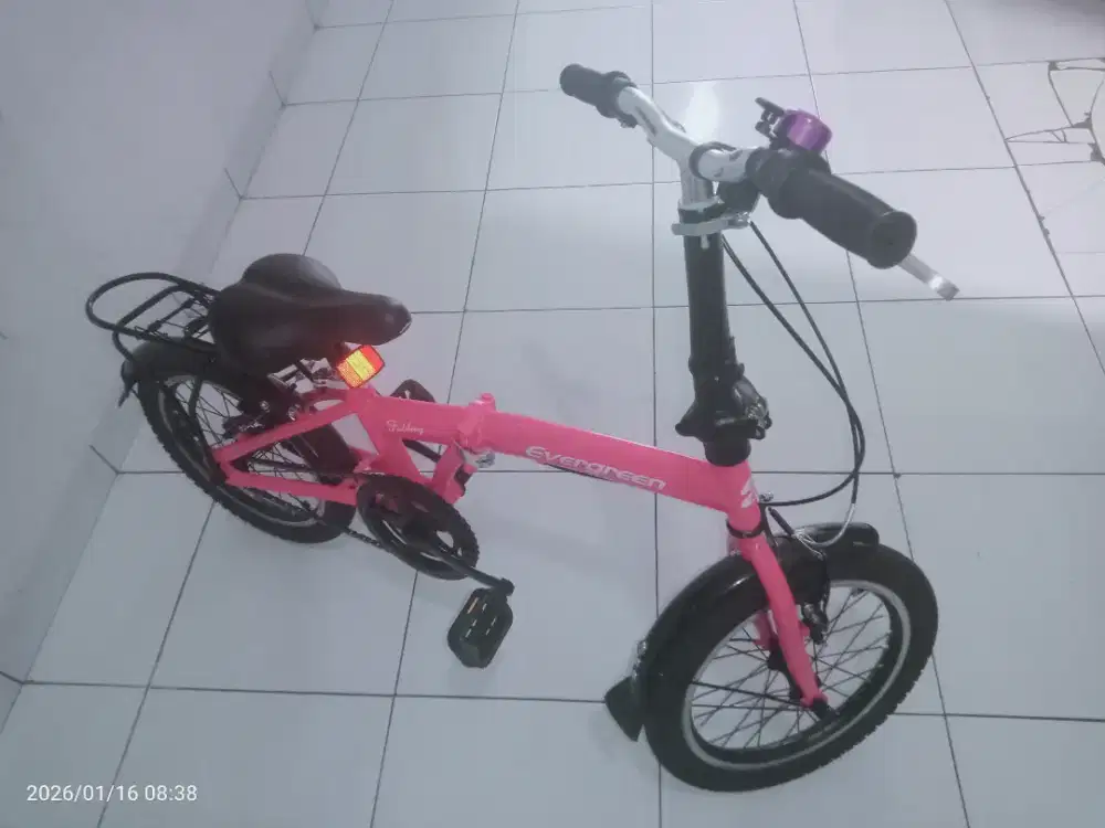Sepeda anak second warna pink