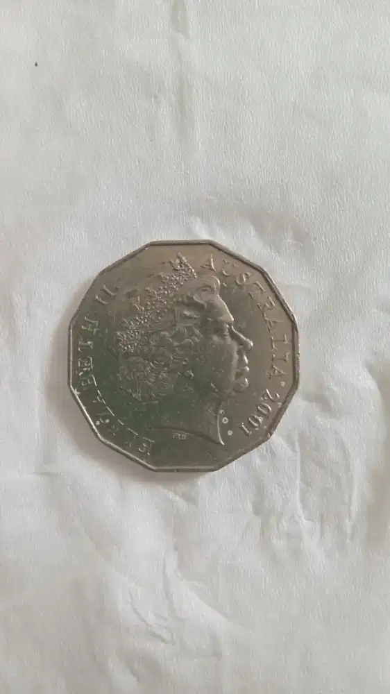 Koin Kuno Australia 50 cent