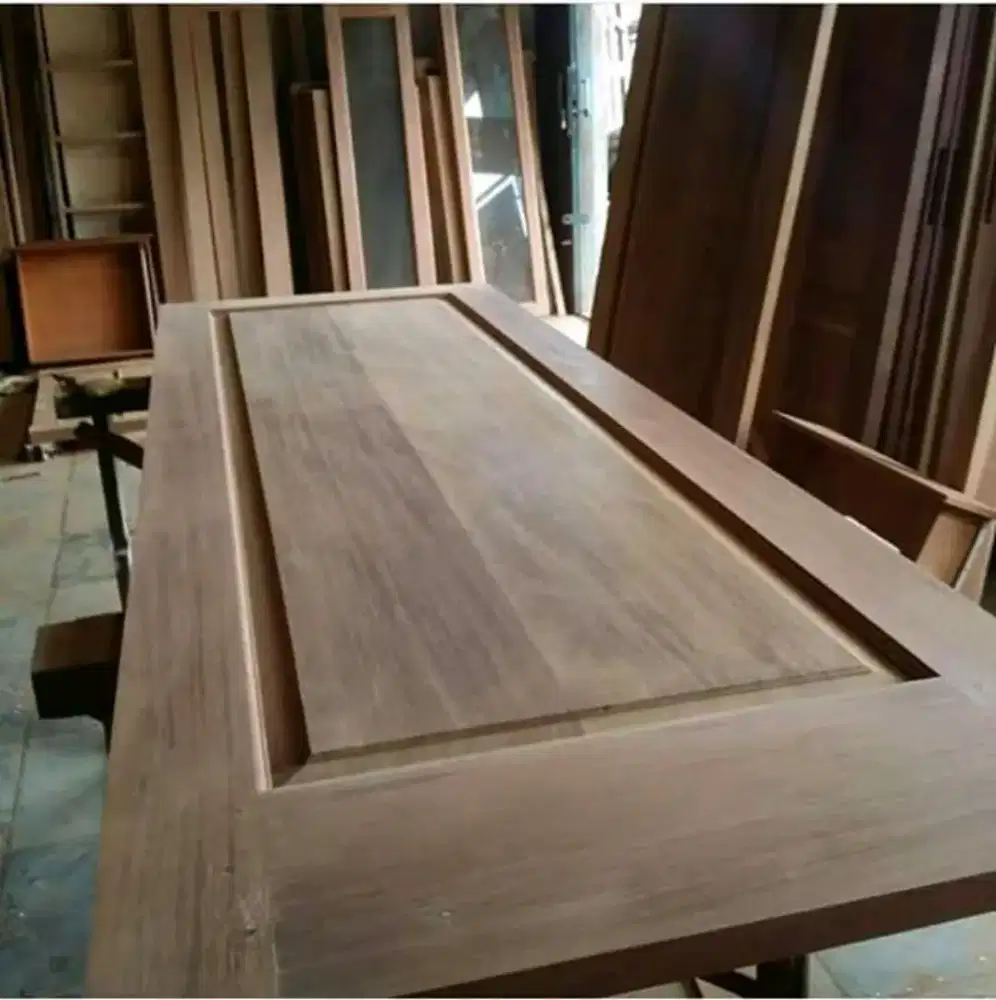 Daun pintu kayu jati perhut