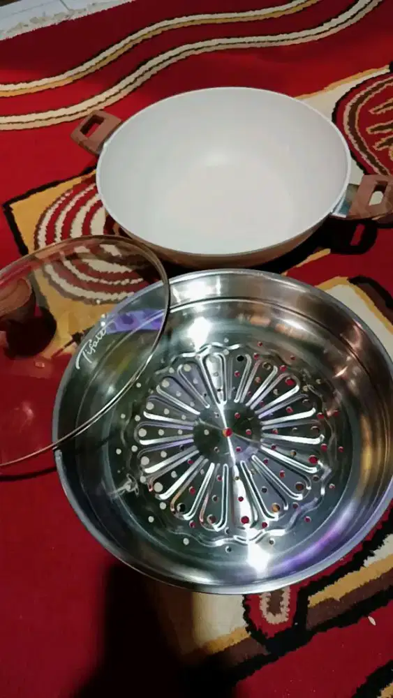 Dandang panci tifale kukusan granit anti lengket jumbo