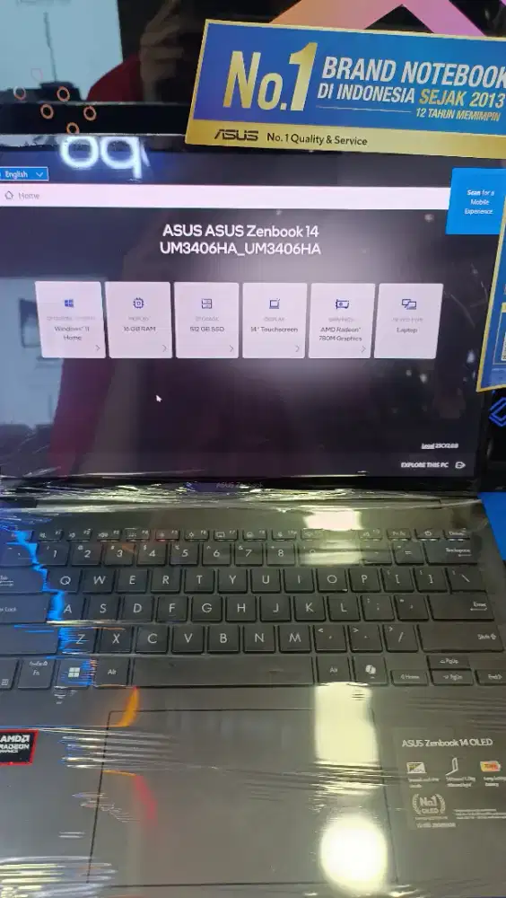 ASUS ZENBOOK 14 DENGAN CICILAN 0 % home credit