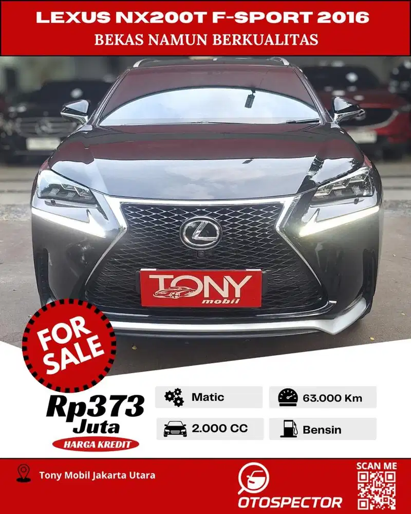 Lexus NX200t F-Sport 2016 Hitam