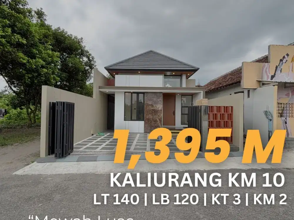 Rumah Jalan Kaliurang Km 10  Design Modern Mewah Besar