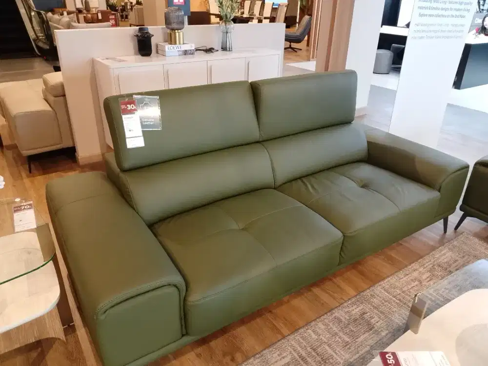 LENNOX SOFA 3 SEATER GREEN