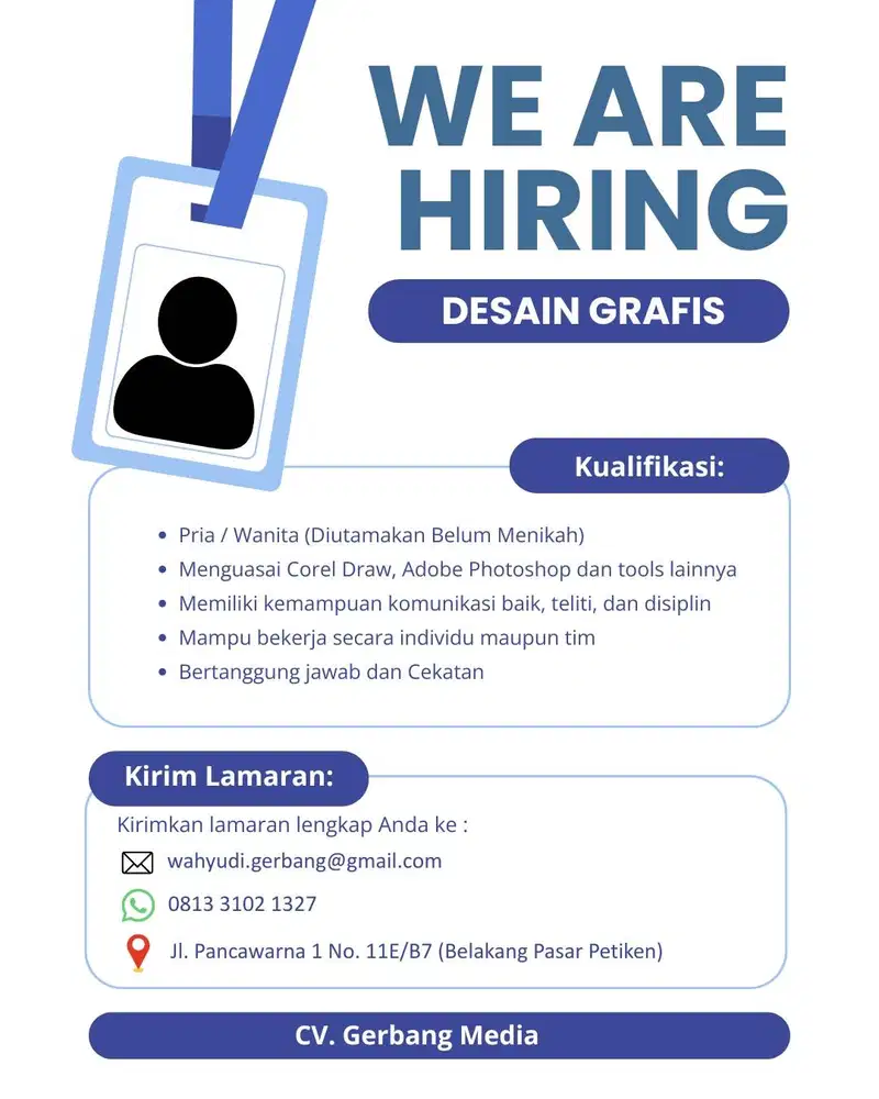 Dibutuhkan Desain Grafis