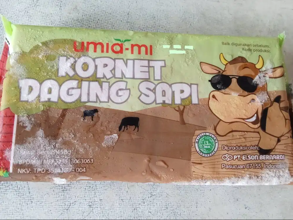 Umiami Kornet Sapi 450 Gram Isi 4 Potong