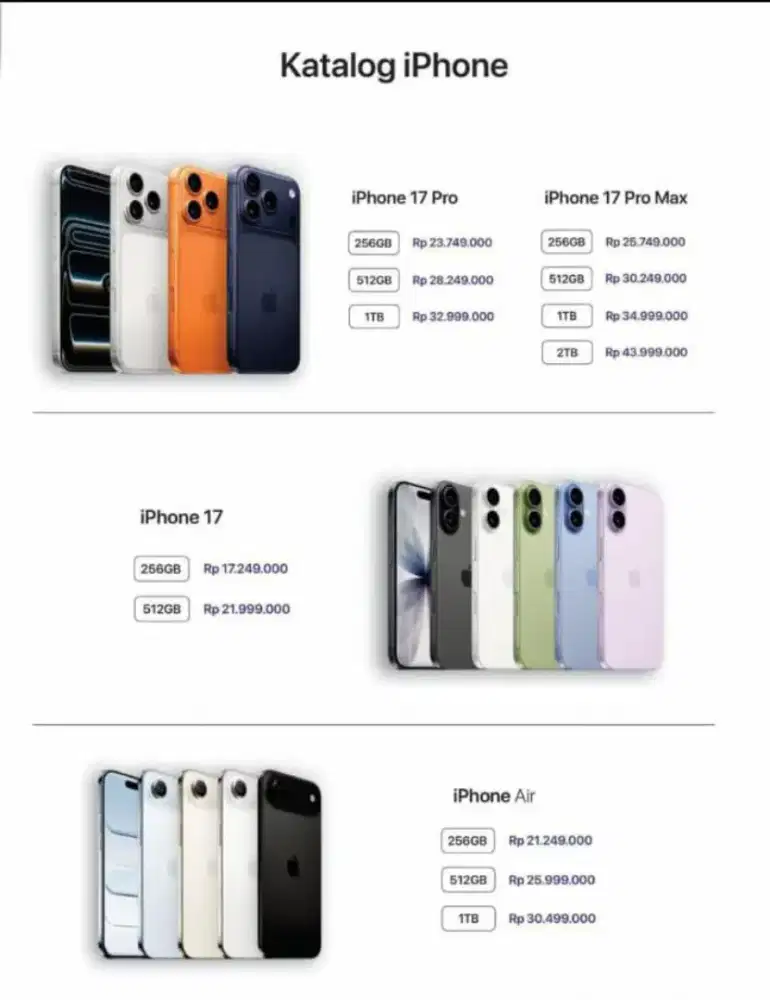 PROMO HOME CREDIT BEBAS ANGSURAN 2X IPHONE 17 256