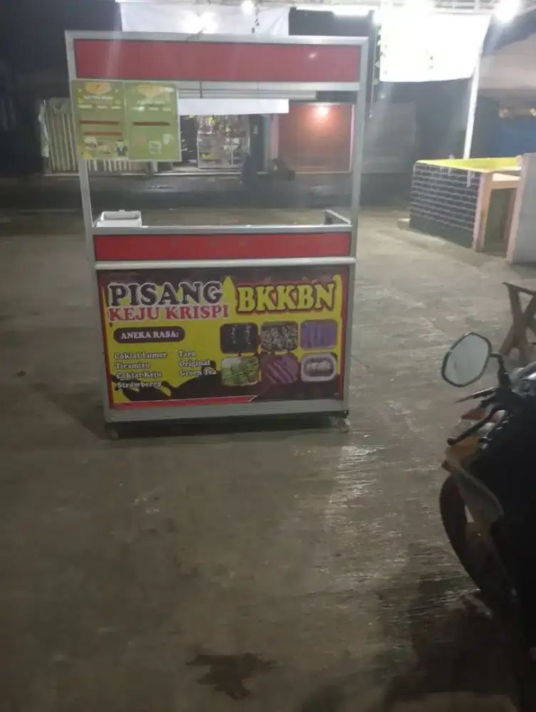 Jual Gerobak Bekas jualan Pisang Keju
