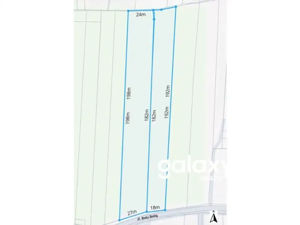 DIJUAL TANAH KOMERSIAL AREA PREMIUM DI BATU BELIG KEROBOKAN BADUNG, BALI