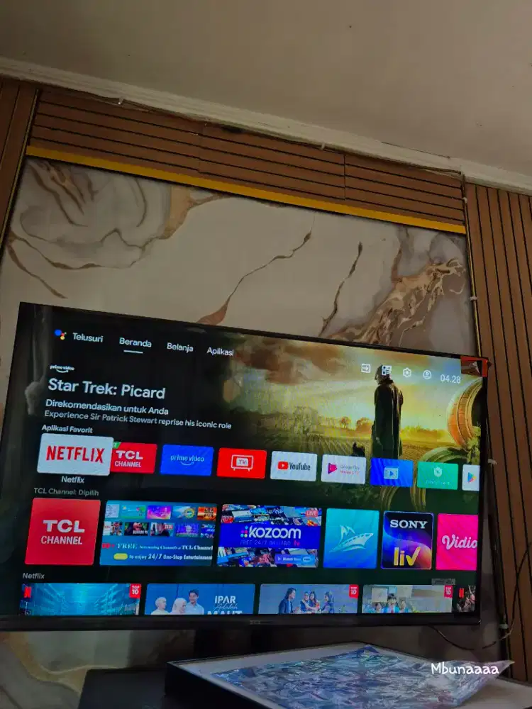 Led TV TCL 32 Android fullset dus likenew no minus