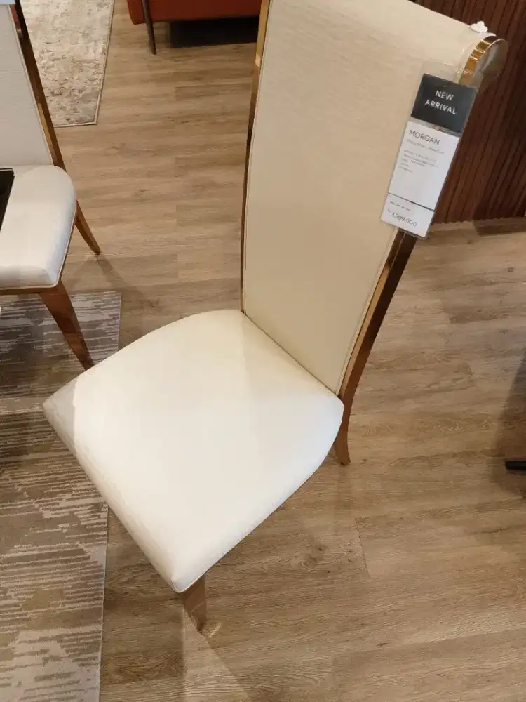 KREDIT MORGAN DINING CHAIR - ROSE GOLD