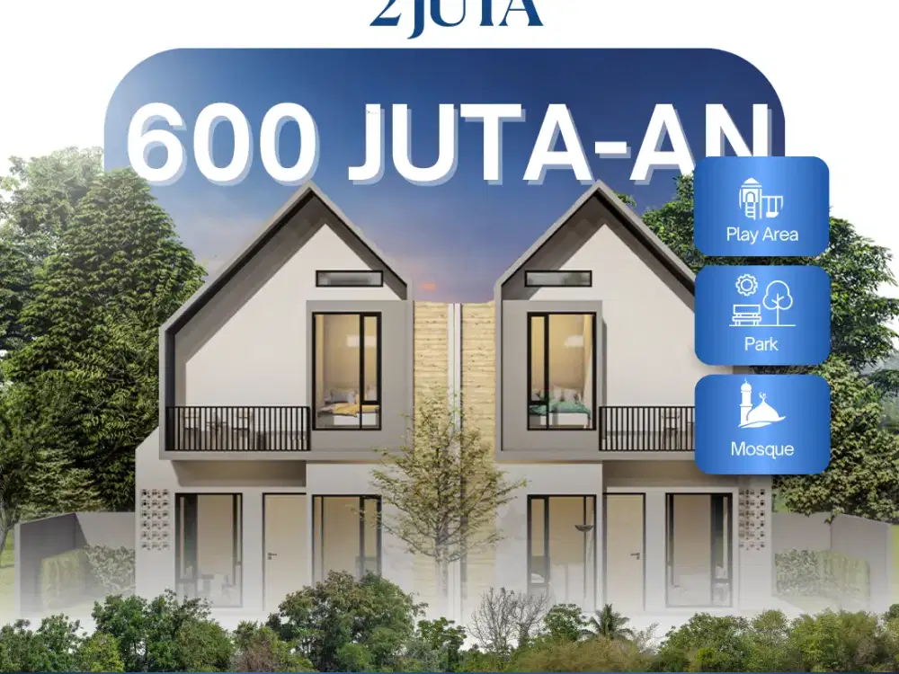 Rumah Mewah 2 Lantai Syariah Tanpa Bank Sekitar Tangerang Selatan