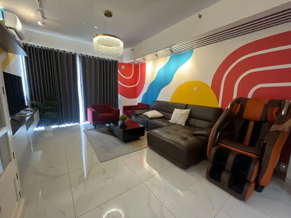 DISEWAKAN APARTEMEN SKYHOUSE BSD 3+1 BEDROOM FULL FURNISH