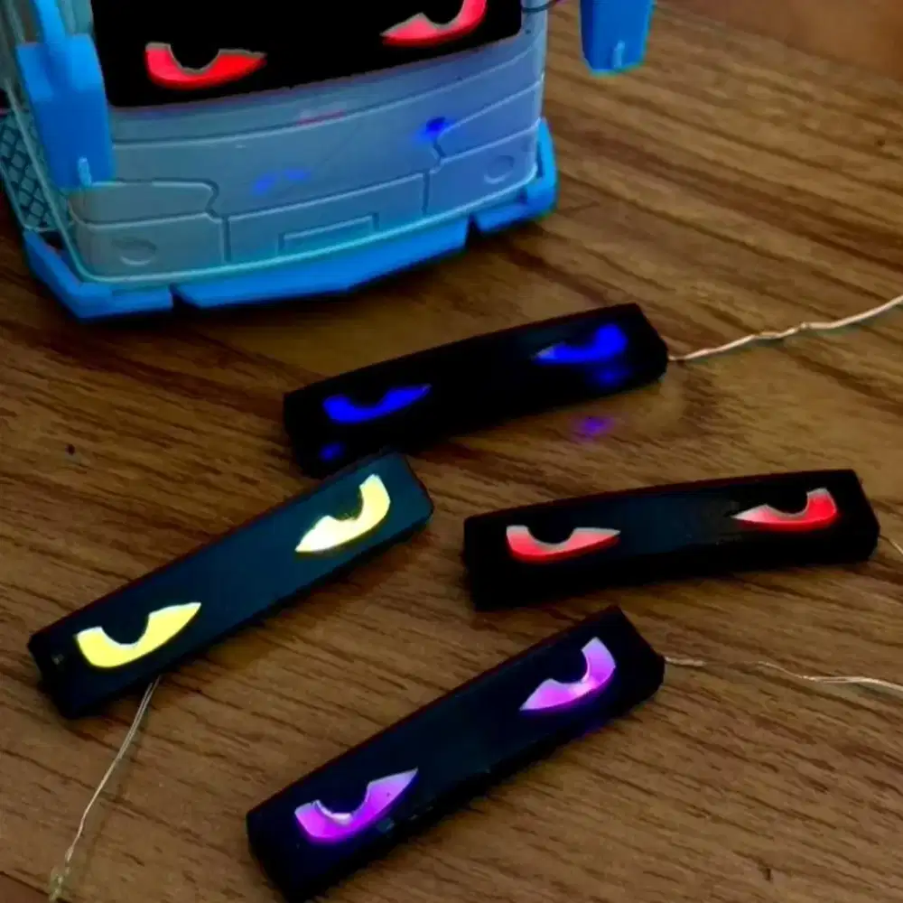 Miniatur Strombo Eye Rotator Miniature Mata Mobil Bus Motor Miniatur