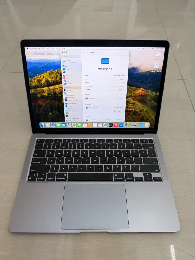 Macbook Air M1 2020 SSD 256Gb