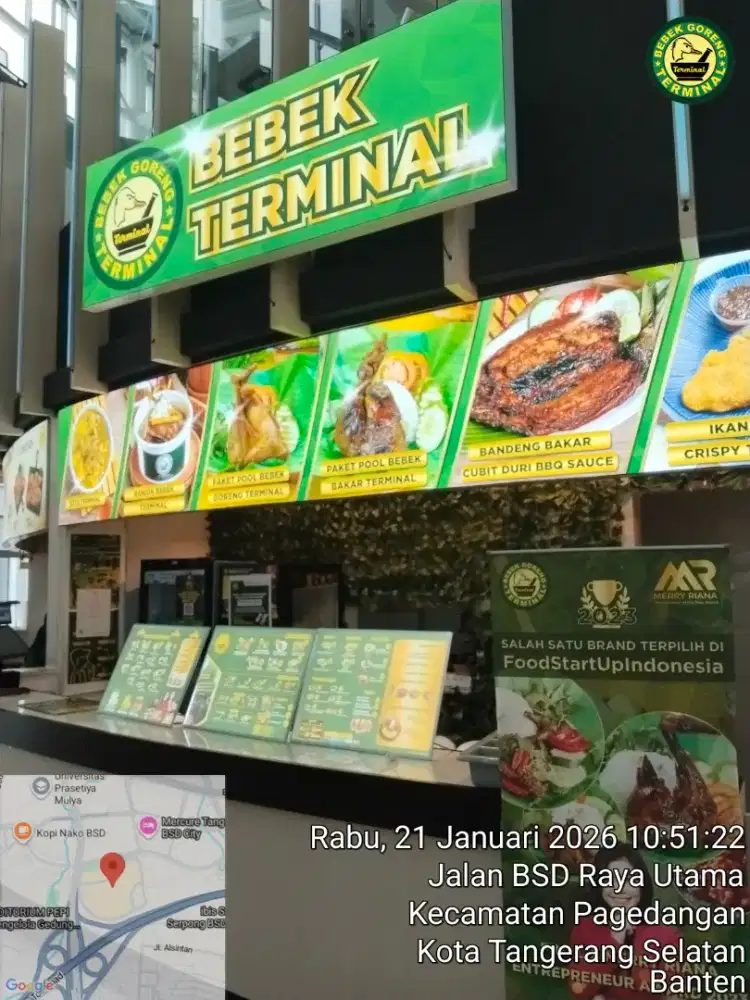 Lowongan resto Bebek terminal Mall Aeon BSD