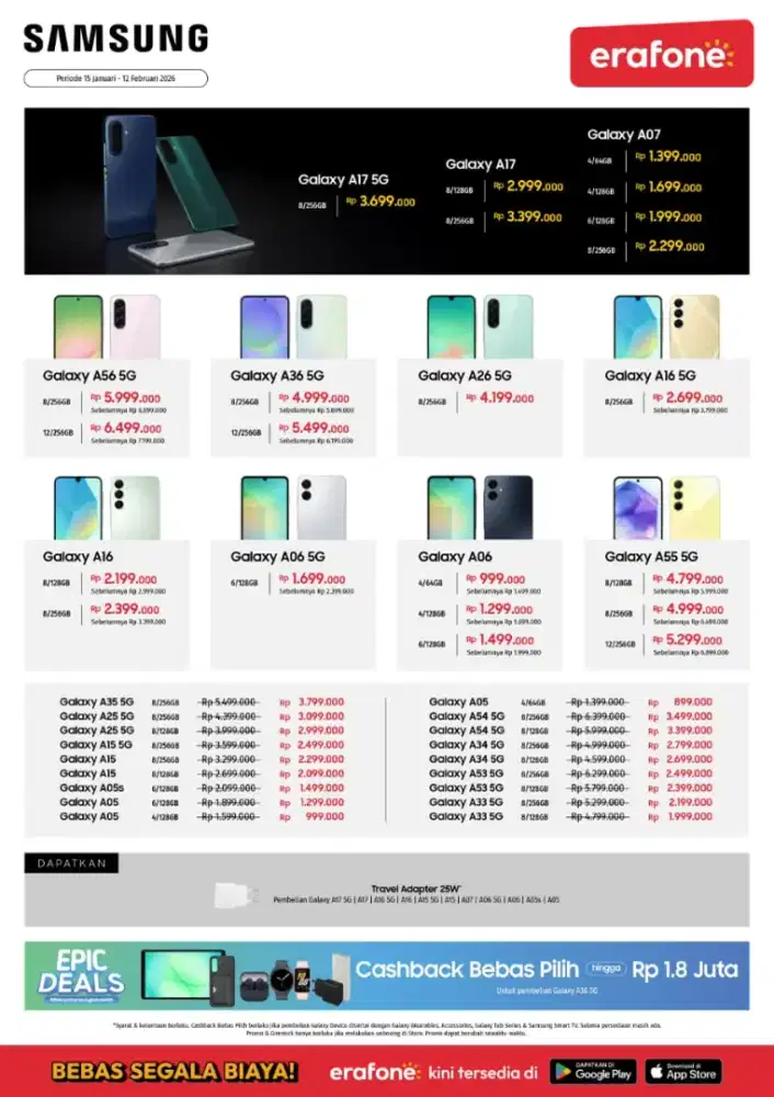 Promo Samsung seri A