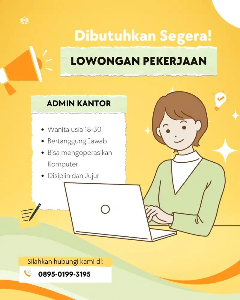 Loker admin untuk yang serius