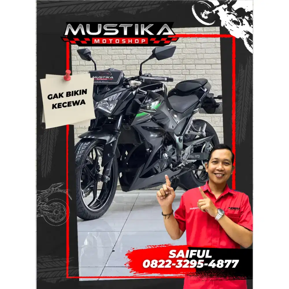 Perfect Condition!!Kawasaki Z 250 Naked 2013 Black N Kota-Mustika