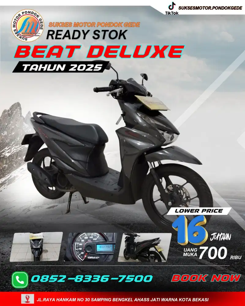 DP 700 RIBU HONDA NEW BEAT DELUXE TAHUN 2025 CASH DAN KREDIT