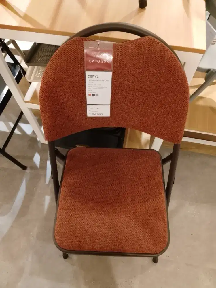 DERYL MULTIPURPOSE FOLDING CHAIR - BROWN